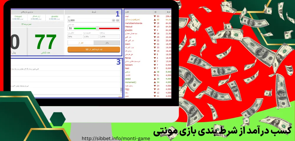 کسب درآمد از شرط بندی بازی مونتی