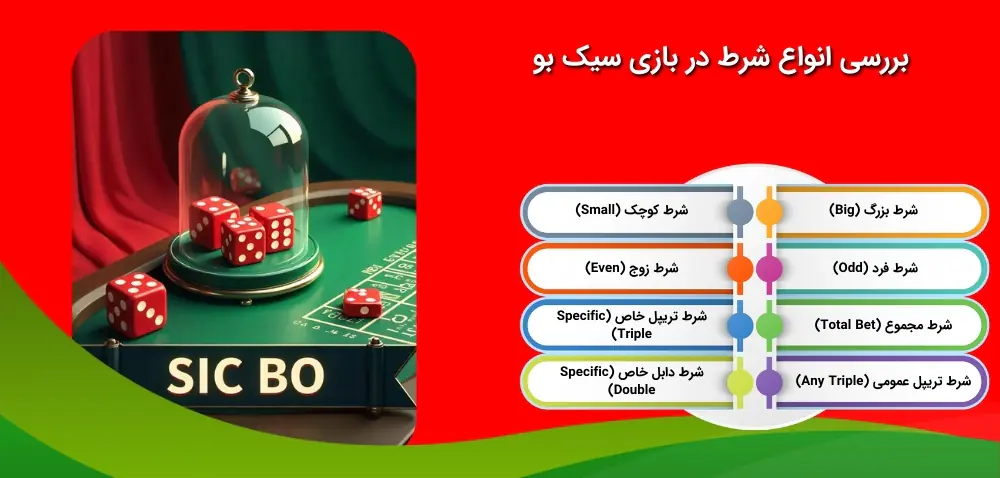 بازی سیک بو و انواع شرط بندی در آن